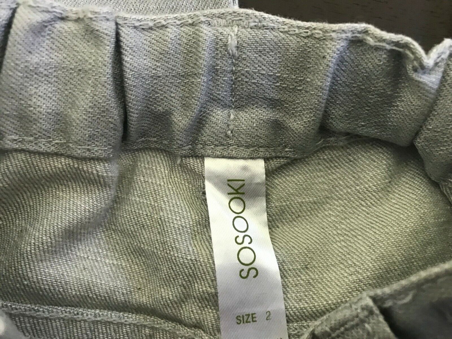 New Boys SOSOOKI Jeans Light Grey Denim Wash Jeans Pants Adjustable Waist Sz 2