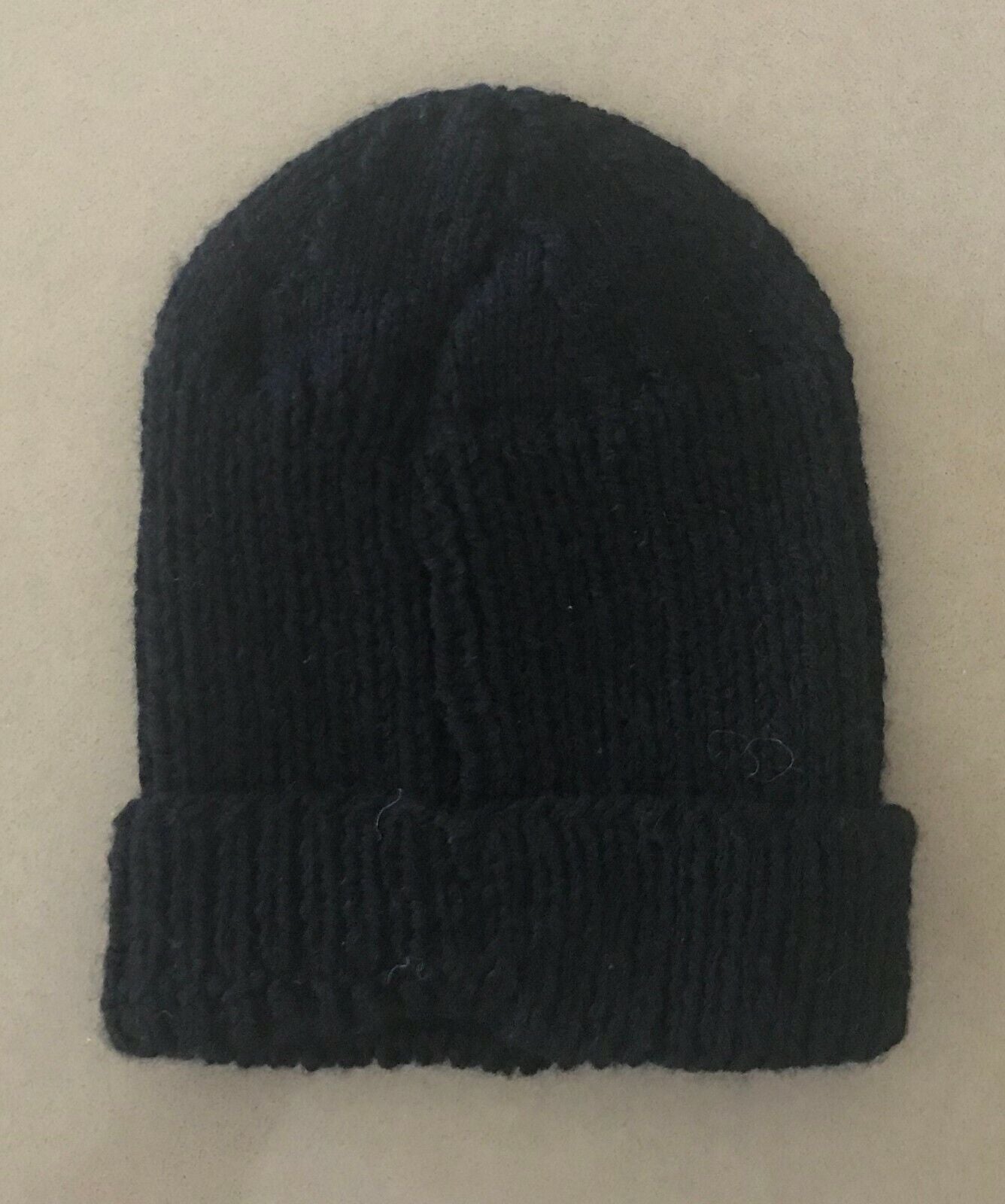 Knit Beanie Black Cap Winter Hat Boys Fit 5 - 10 years Unisex