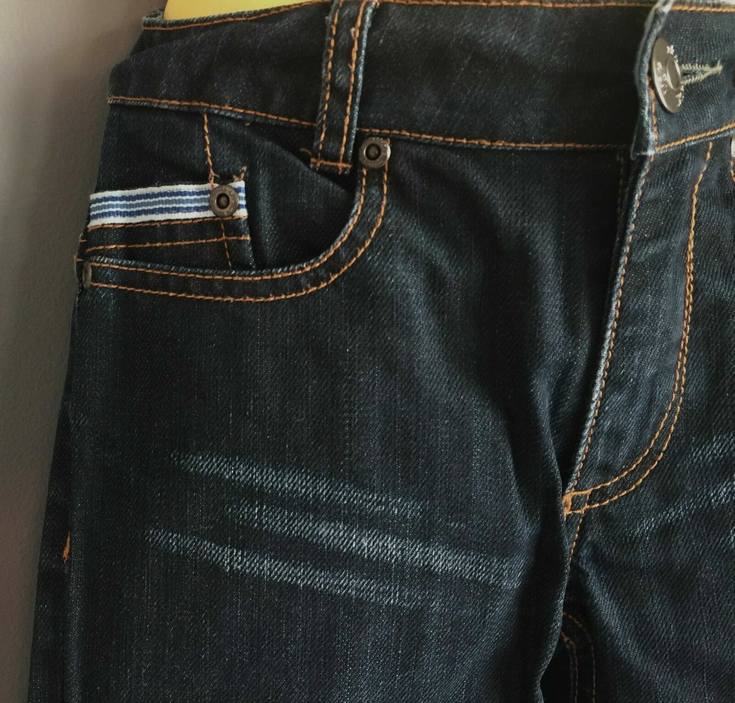 Boys MILKSHAKE Blue Denim Jeans Straight Leg Adjustable Waist Size 4 NEW