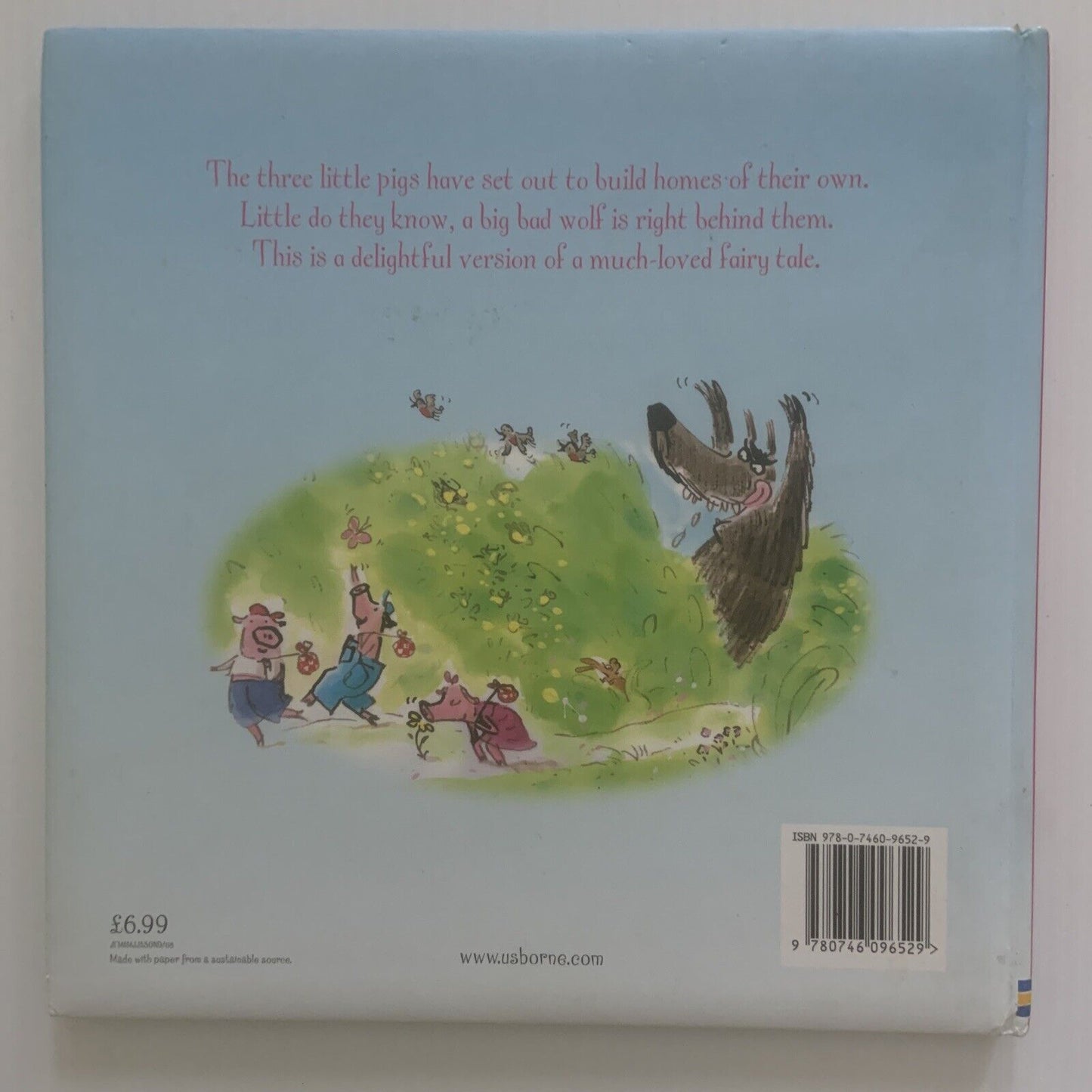 The Three Little Pigs Usborne Picture Storybook S Davidson G Overwater 2008 HC