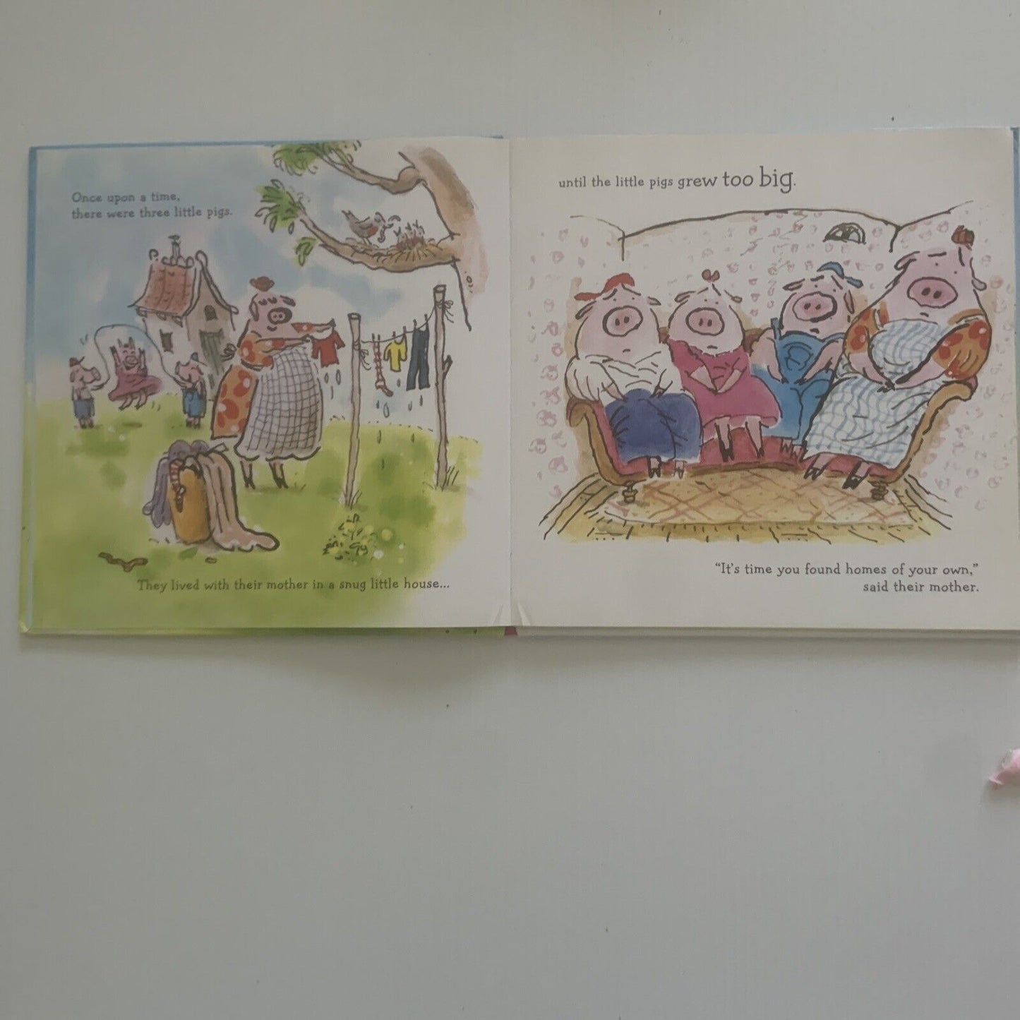 The Three Little Pigs Usborne Picture Storybook S Davidson G Overwater 2008 HC