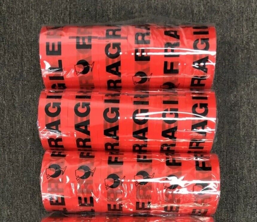 36 Rolls FRAGILE Packing Tape Sticky Packaging 75 Mt x 48mm 45 Micron NEW Sealed