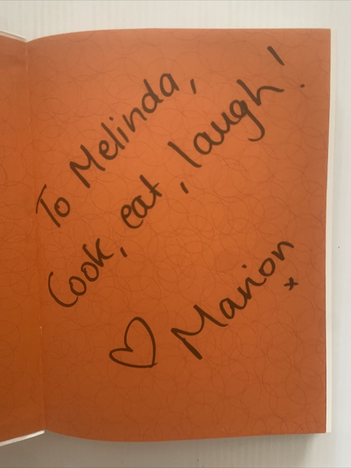 MASTERCHEF Australia THE COOKBOOK Volume One SIGNED Marion Contestant Journey