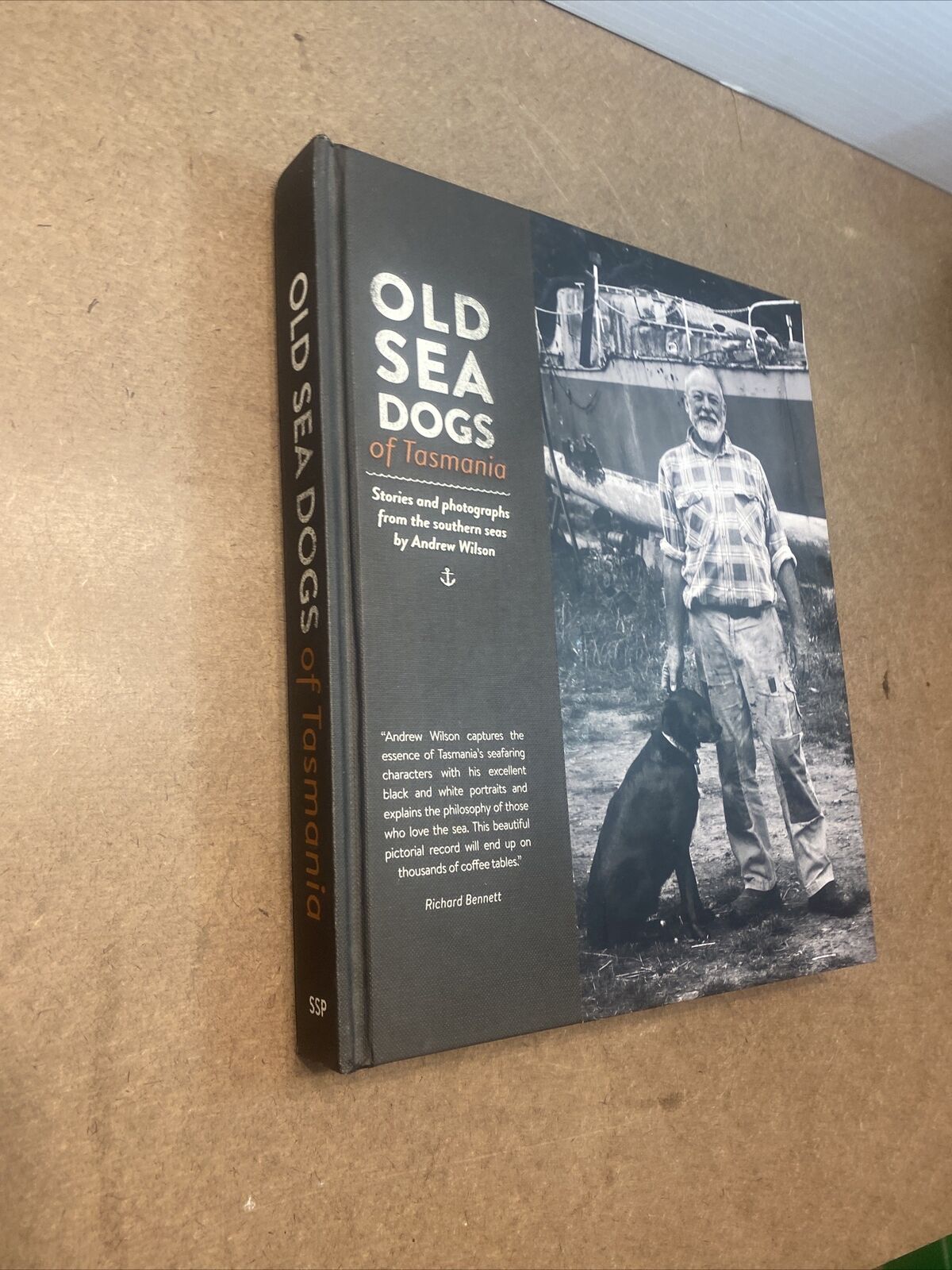HC Book Signed OLD SEA DOGS of TASMANIA Book by Andrew B Wilson Large