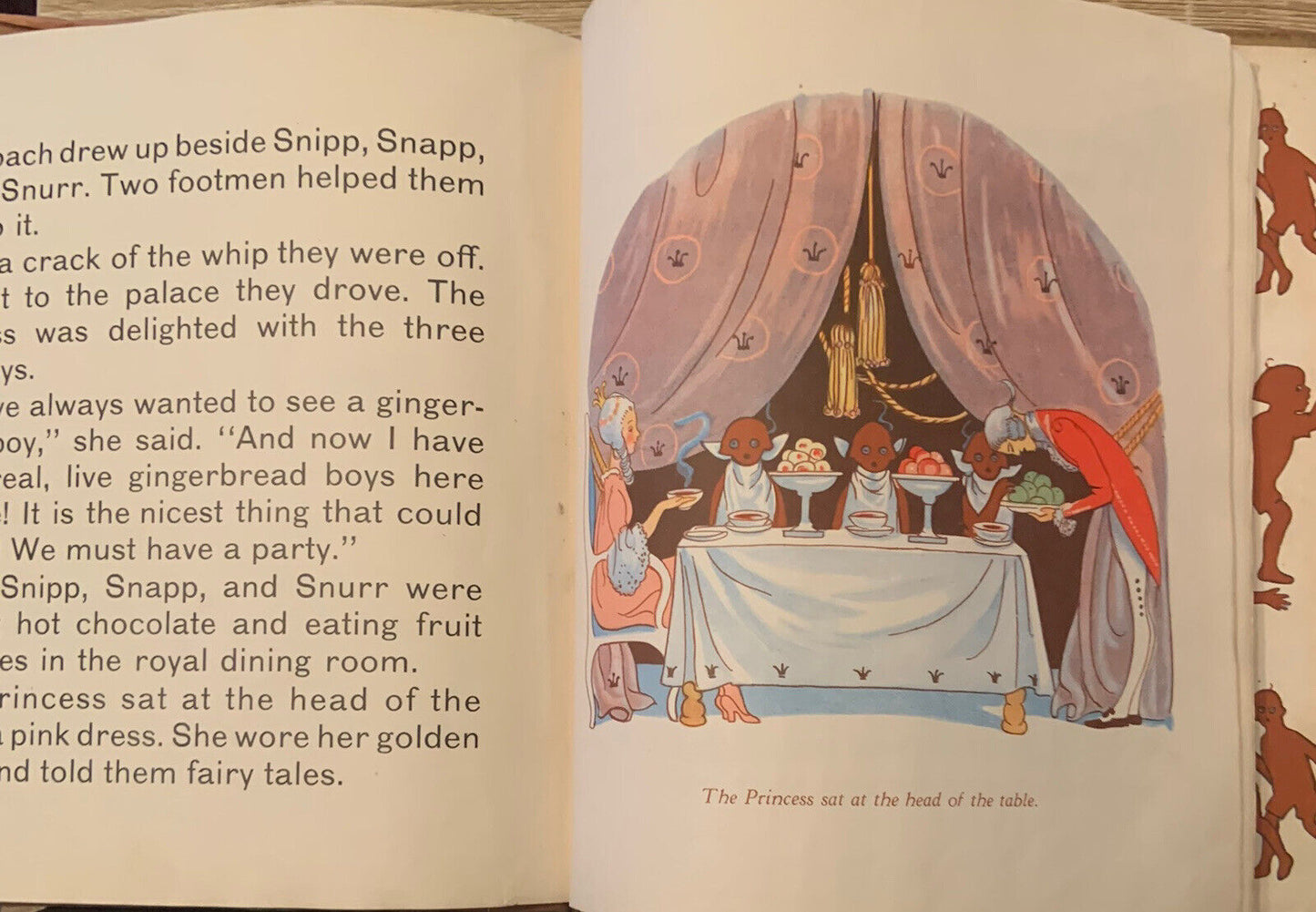 HC Book Snipp Snapp Snurr and the Gingerbread Maj Lindman Vintage 1950’s