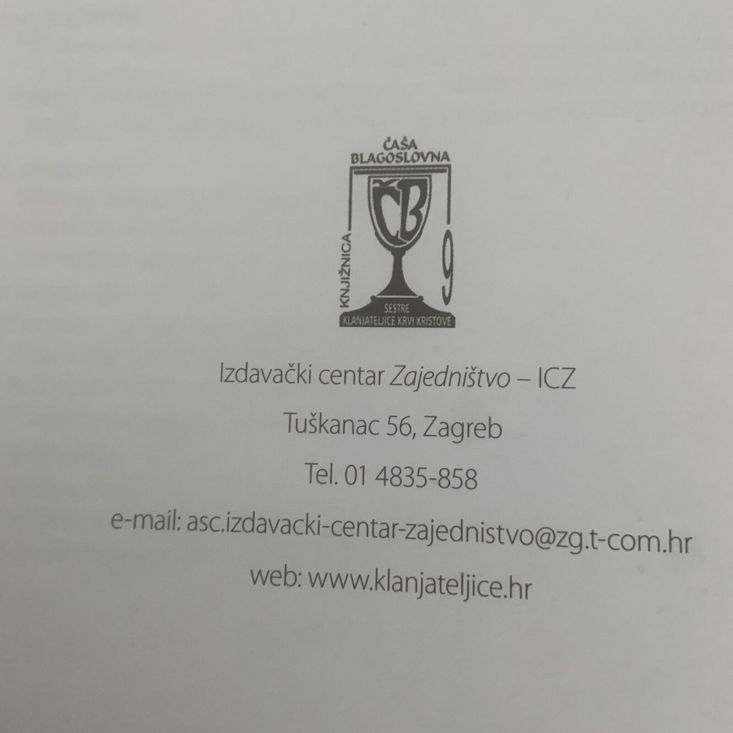 Ne Zaboravite Svoje Korijene! Povijest Osnutka Klanjateljica Krvi Kristovi PB 07