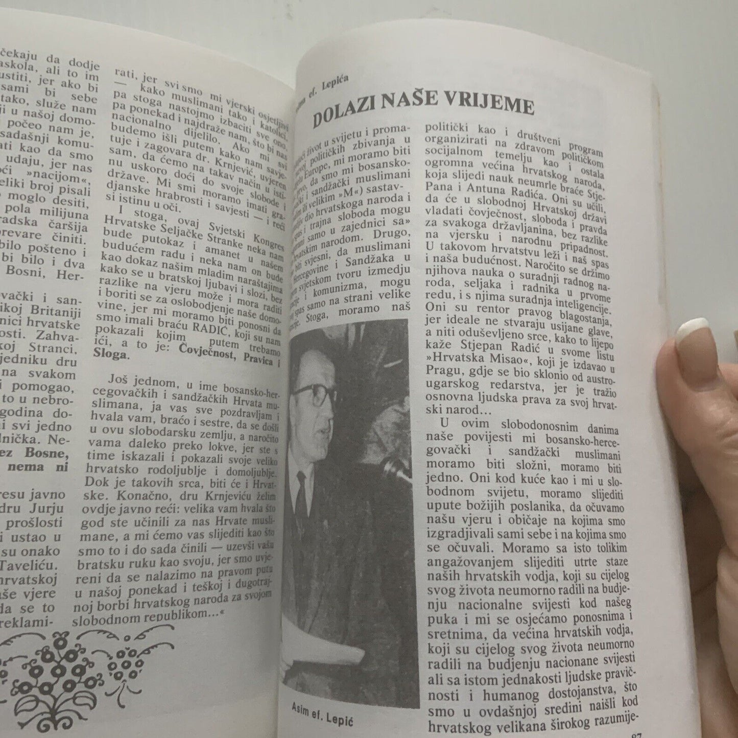 Vintage KALENDAR 1983 Hrvatski Seljacka Stranka HSS Yearly Publication Booklet