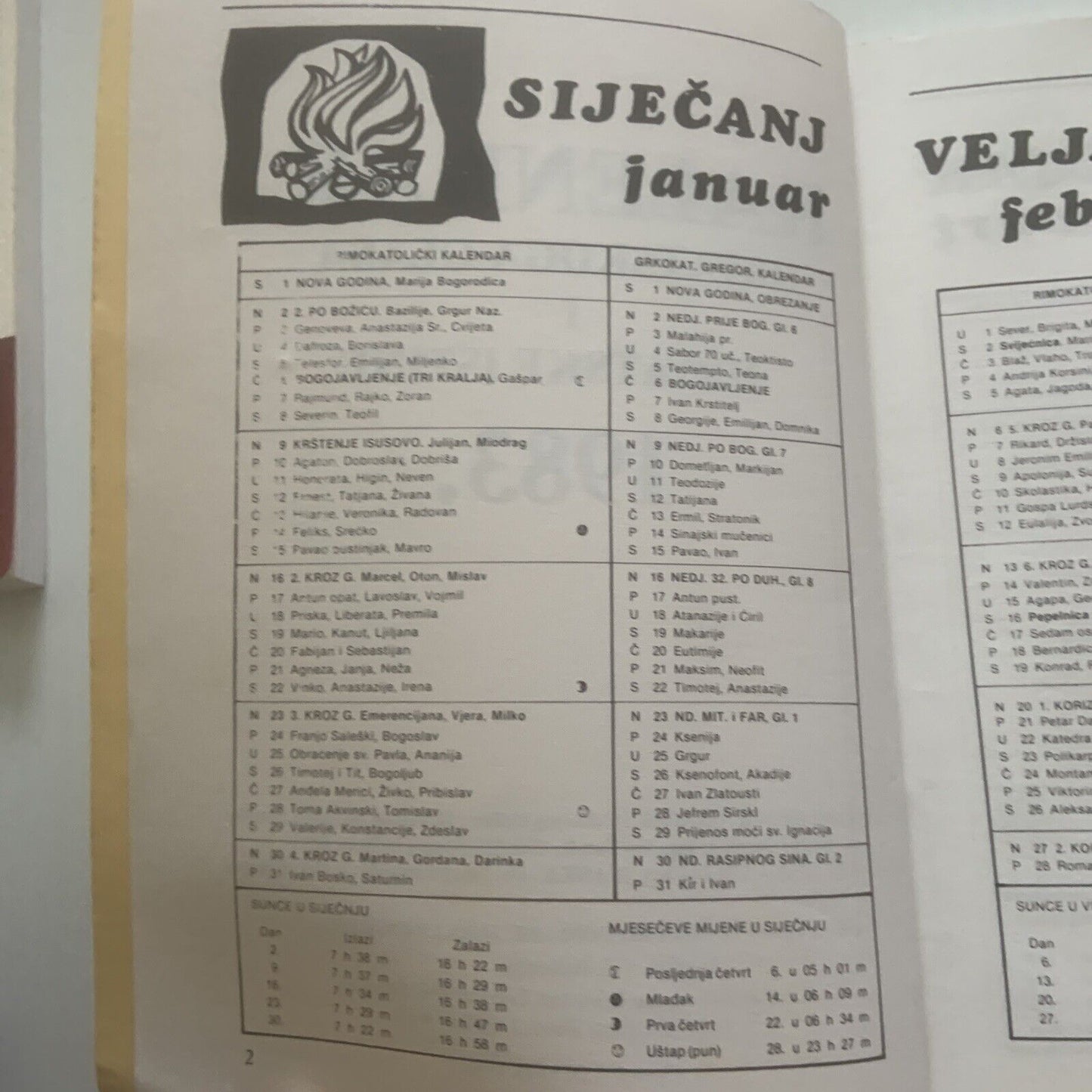 Vintage KALENDAR 1983 Hrvatski Seljacka Stranka HSS Yearly Publication Booklet
