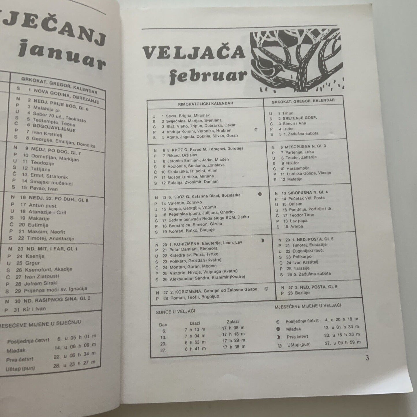 Vintage KALENDAR 1983 Hrvatski Seljacka Stranka HSS Yearly Publication Booklet