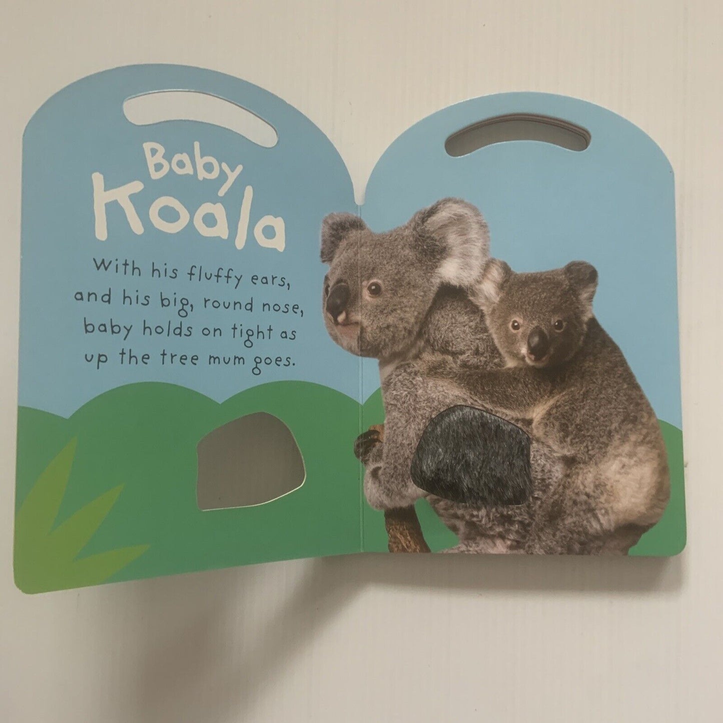 BAY KOALA Baby Touch & Feel by Roger Priddy Interactive 3D Baby Hard Card Book