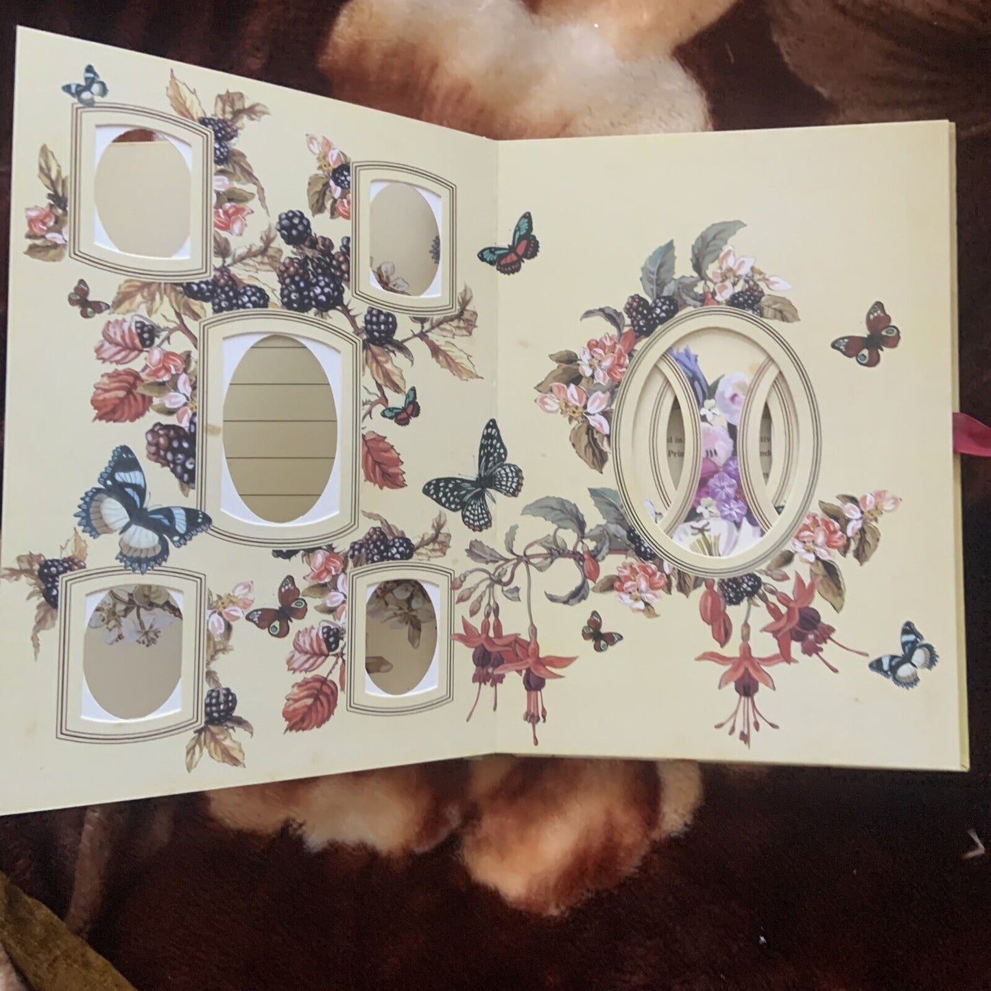 Photograph Album HARMONY Kiky Creative Products 1998 Butterfly Flowers Photo NEW