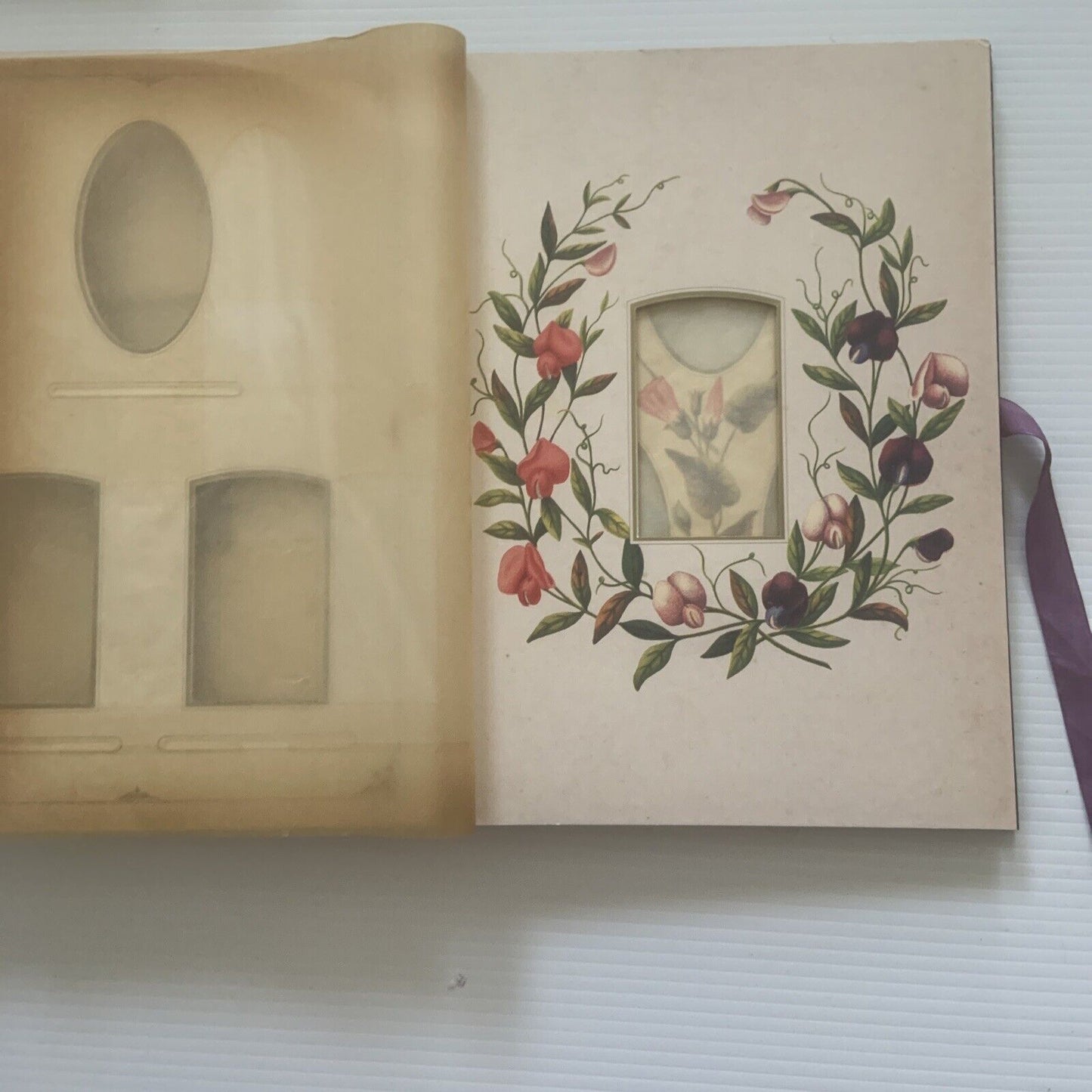 Photograph Album THE LANGUAGE OF FLOWERS 1992 Foxing Tanning 29x20.5cm PHOTO