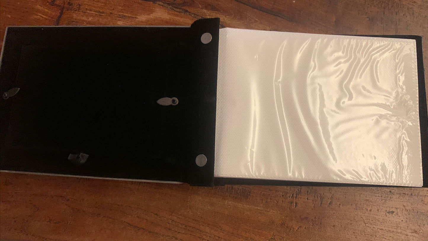 Photograph Album 21st Birthday Pewter Velour fFront Frame & Engraved Plaque NEW