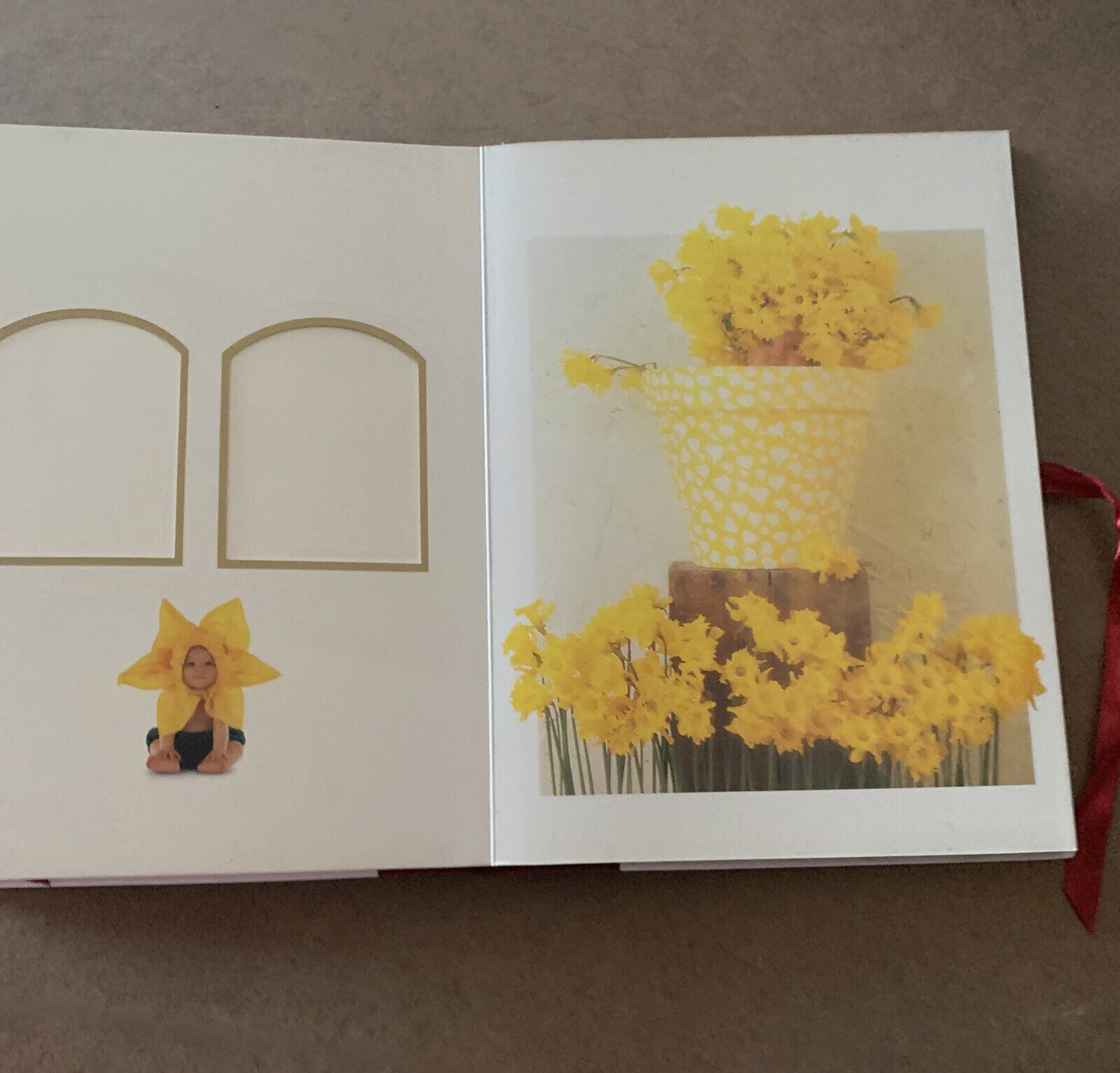 Photograph Album ANNE GEDDES Magic Moments Baby 16 Photo Spaces 1997 HC Ribbon