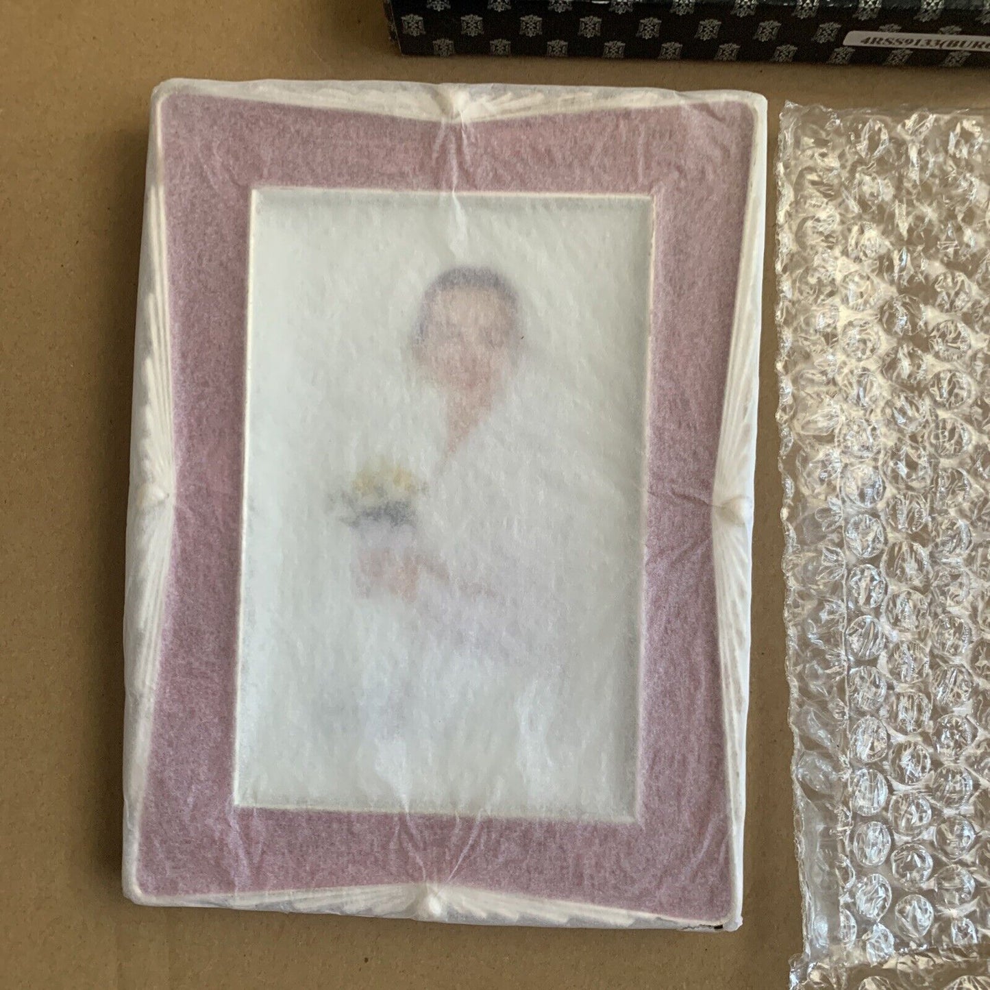 Metal Photo Frame Hand Polished & Red Lacquer Coated Wedding GiftBox 10x15cm NEW