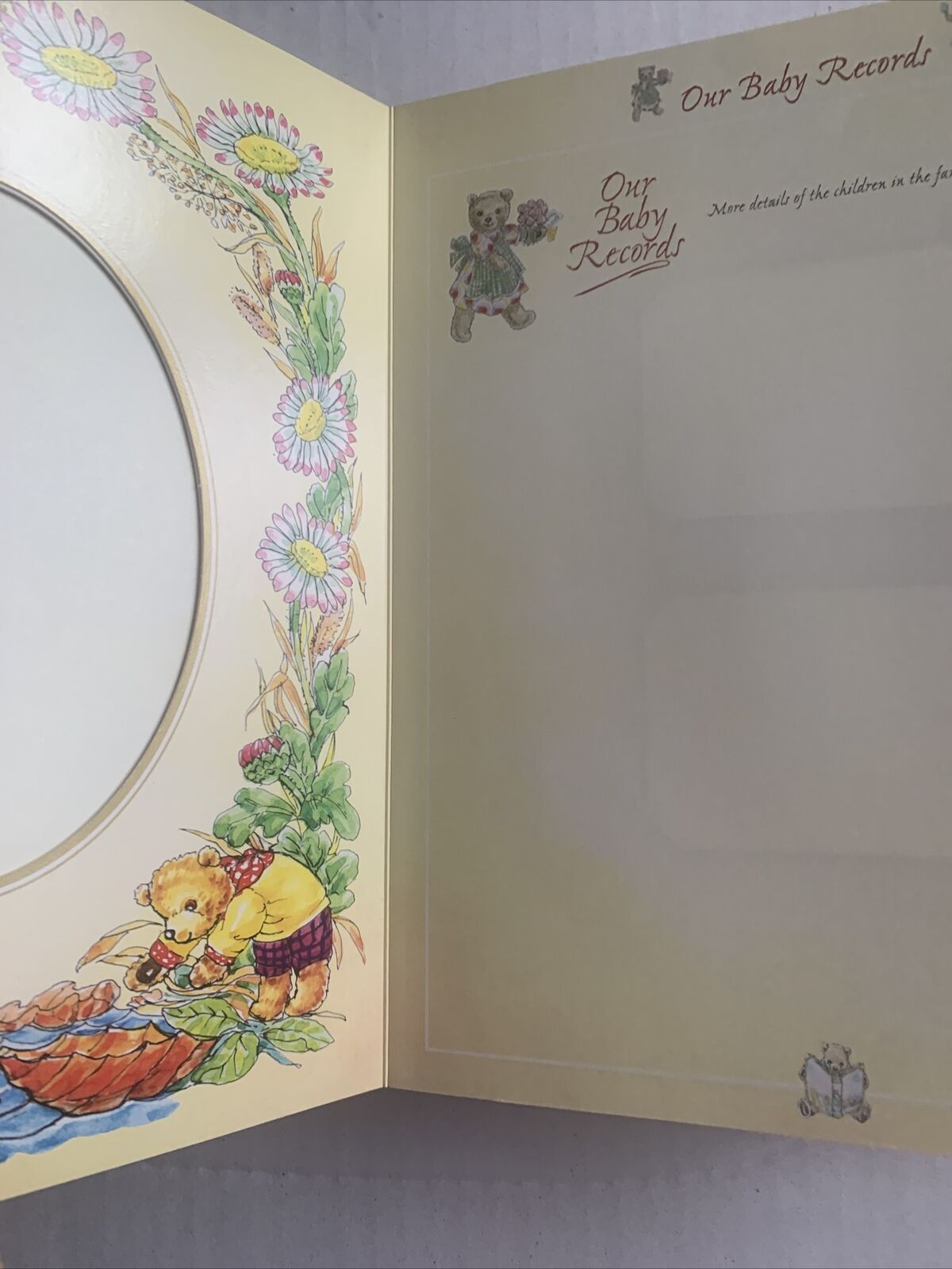 Photograph Album TEDDY BEARS TREASURY Family History Unused Board Book 1997