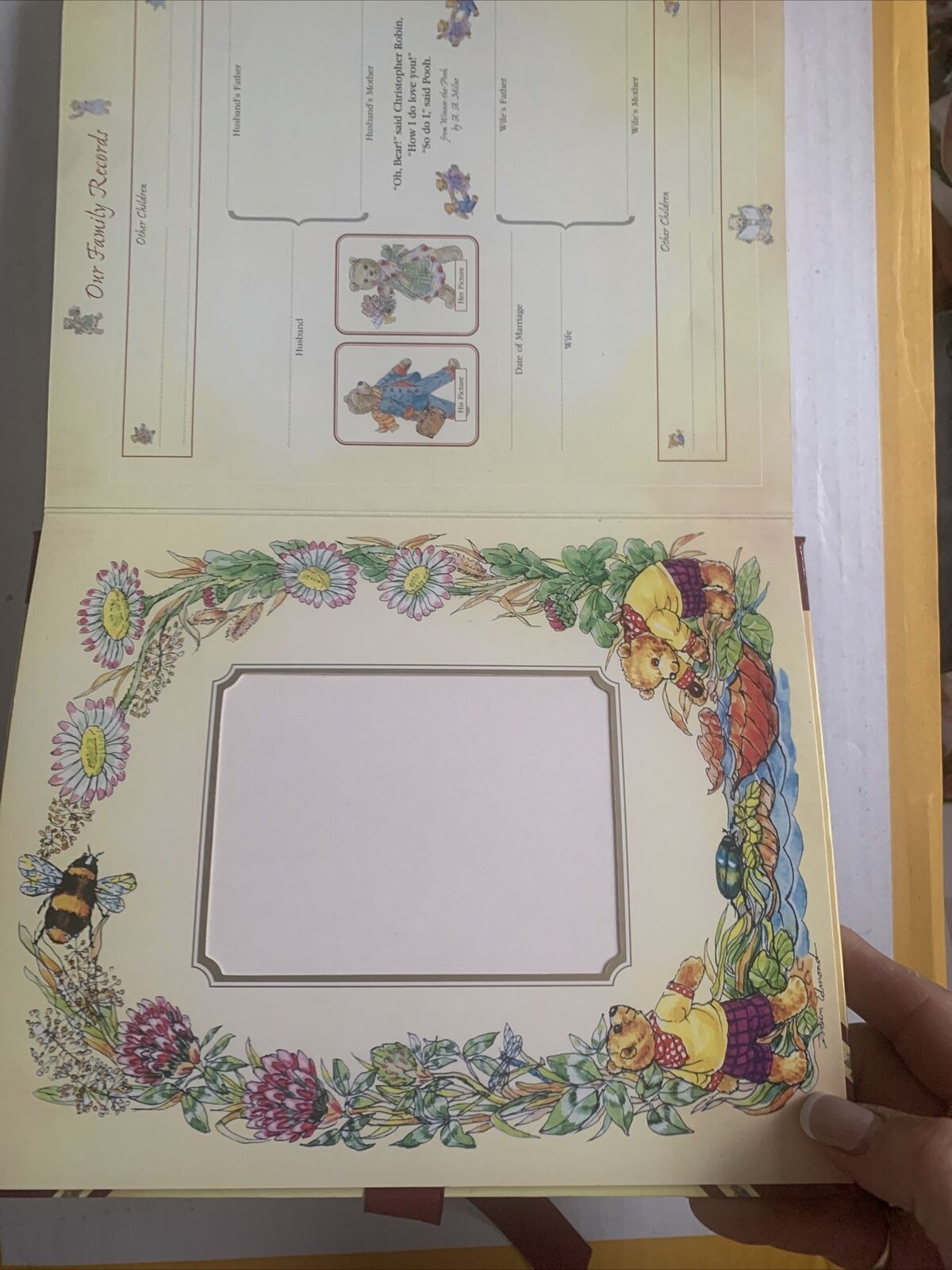 Photograph Album TEDDY BEARS TREASURY Family History Unused Board Book 1997