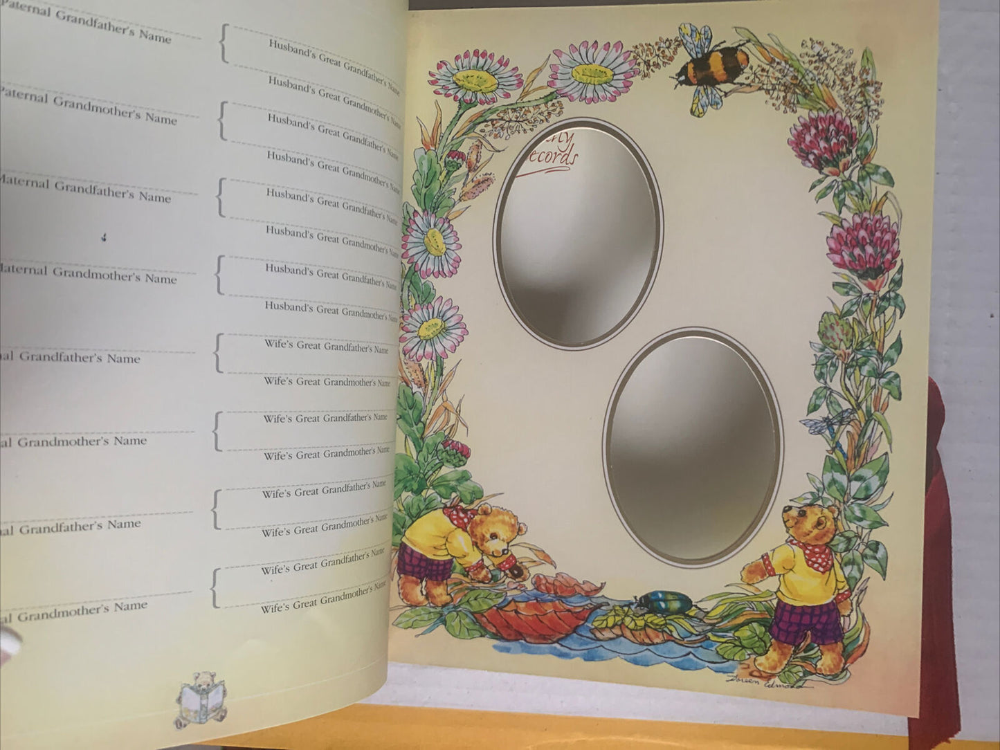Photograph Album TEDDY BEARS TREASURY Family History Unused Board Book 1997