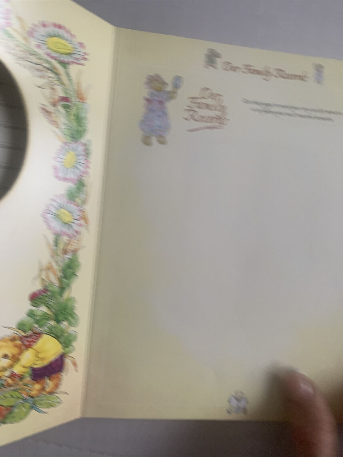 Photograph Album TEDDY BEARS TREASURY Family History Unused Board Book 1997