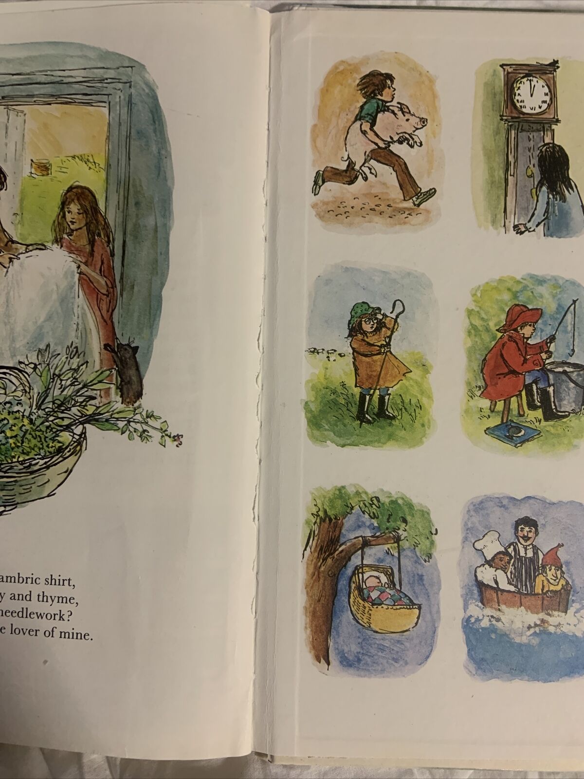 Vintage HC THE BEST BOOK OF NURSERY RHYMES illustrated Carolyn Dinan Large 1983