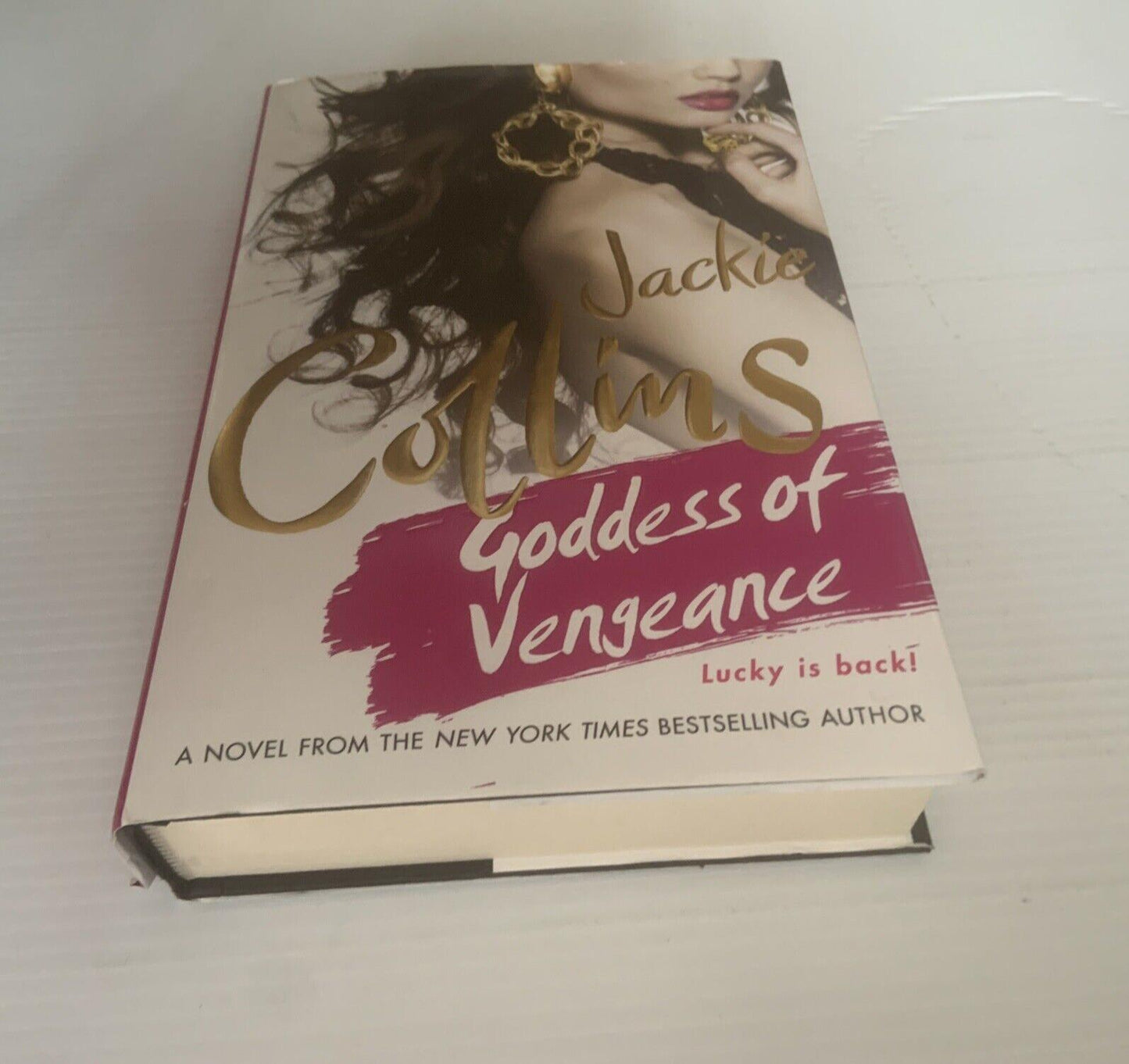 HC Book GODDESS OF VENGEANCE by Jackie Collins 2011 Sexy Novel Lucky Is Back