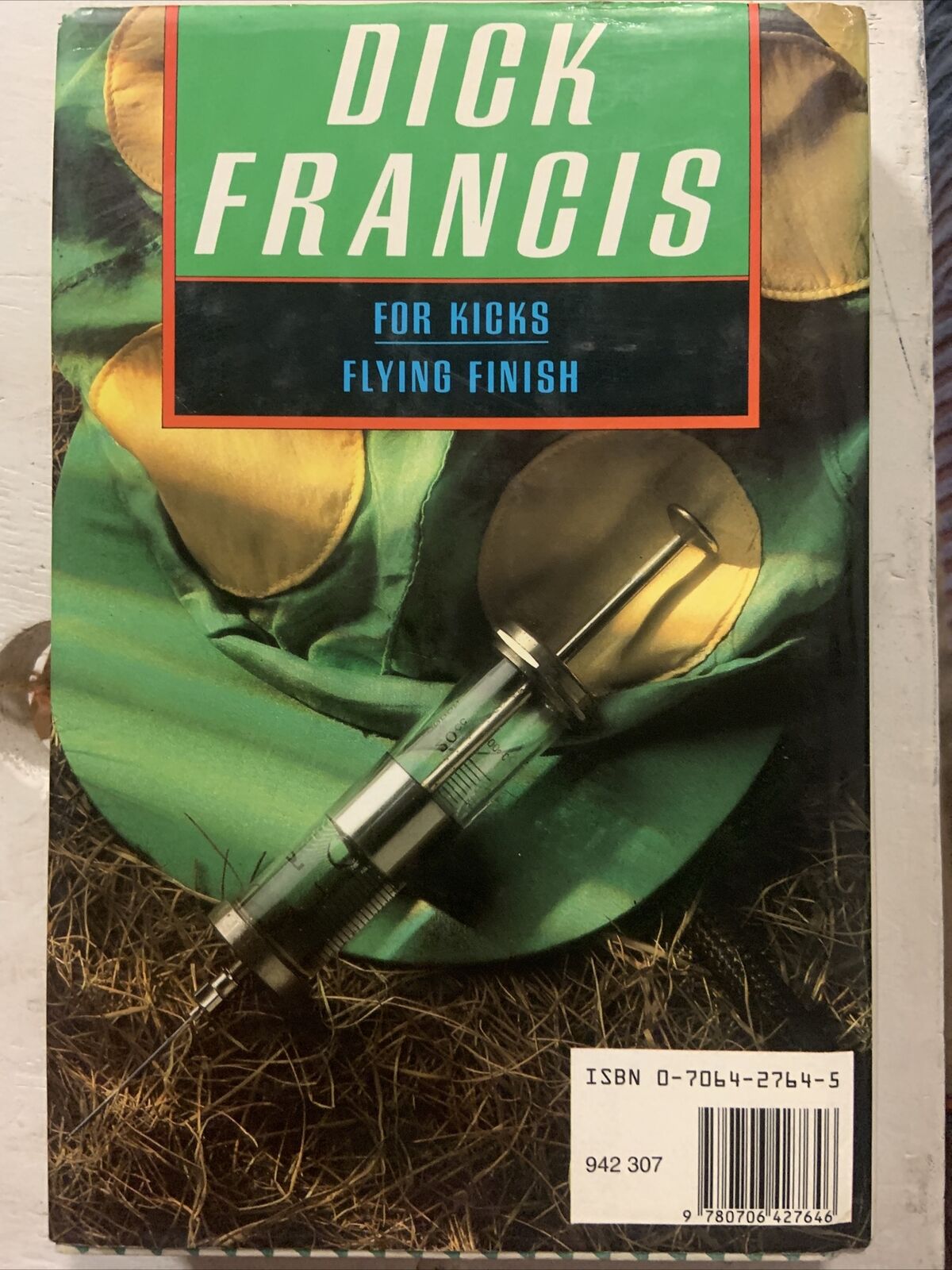 HC Book For Kicks & Flying Finish Dick Francis Good Book 1986 DJ Novel