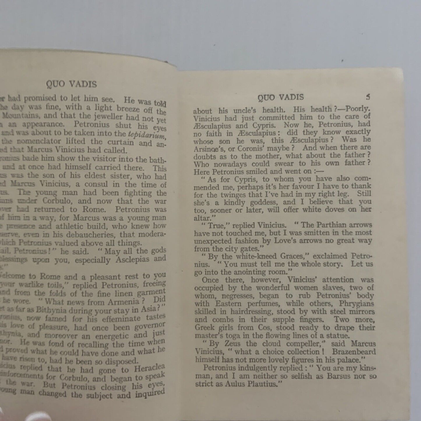 Vintage HC Book QUO VADIS ? 1896 Henryk Sienkiewicz The Nelson Classics Small DJ