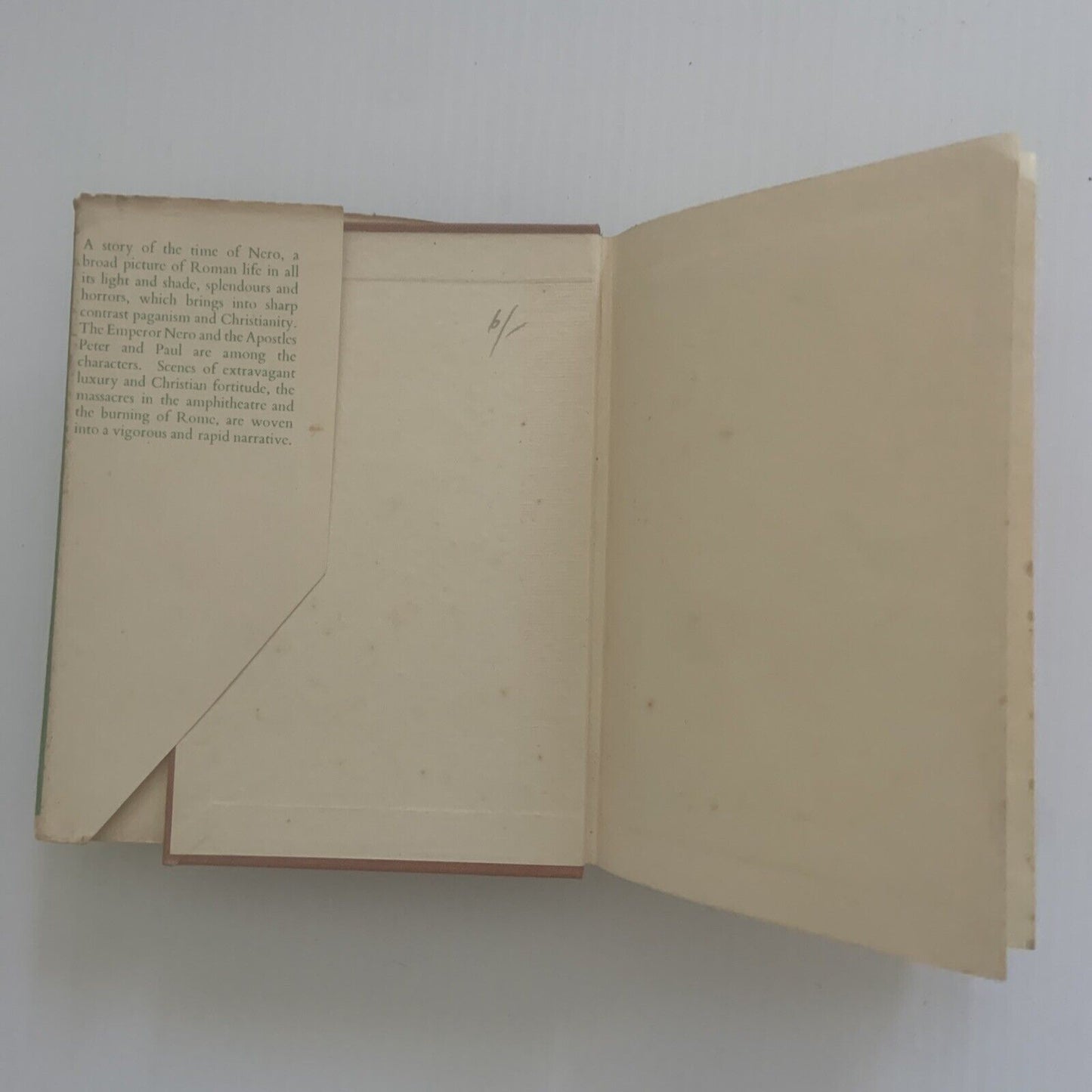 Vintage HC Book QUO VADIS ? 1896 Henryk Sienkiewicz The Nelson Classics Small DJ