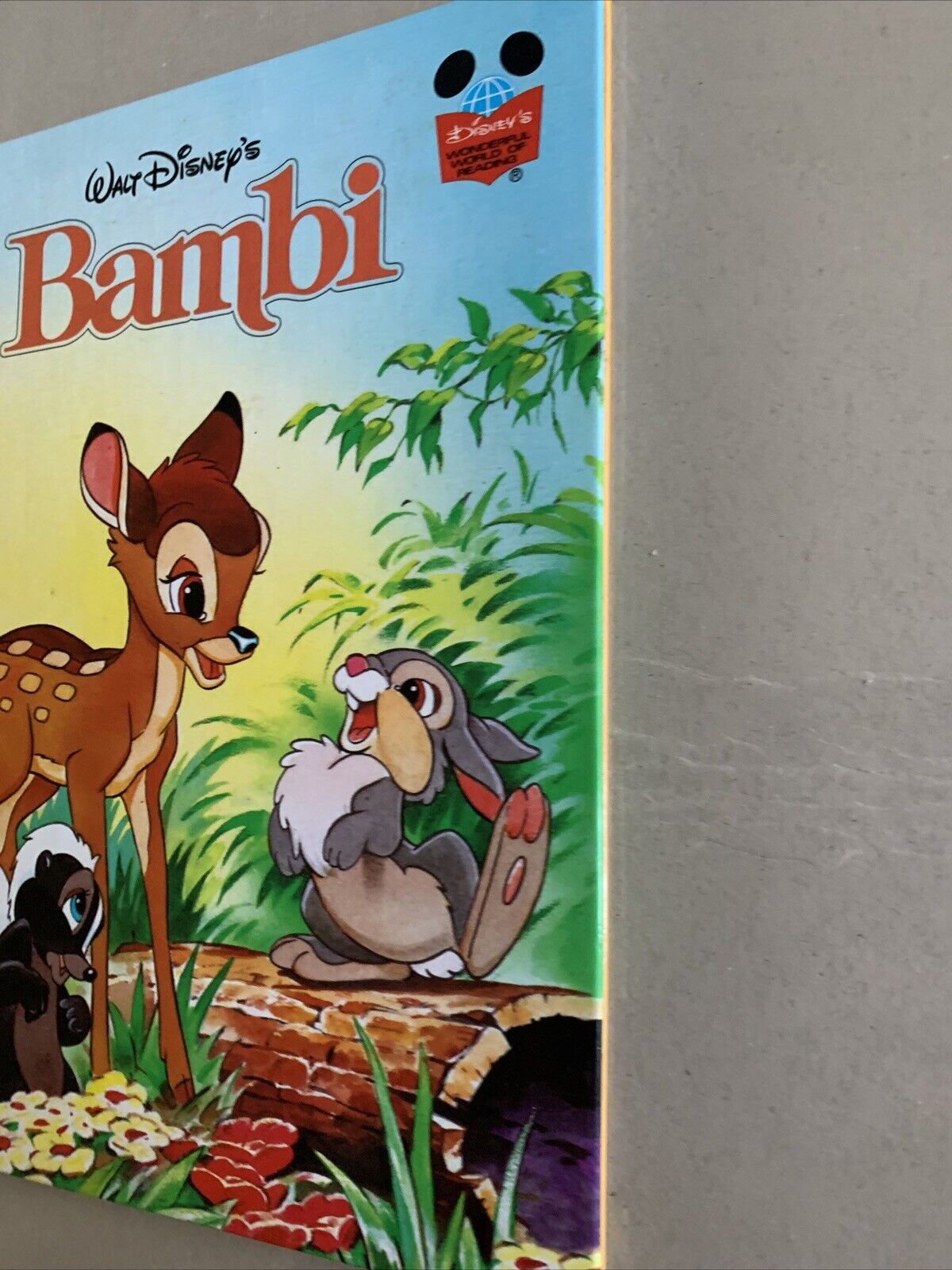 HC Book Walt Disneys Bambi Disney’s World of Reading 2000 Children’s Classic
