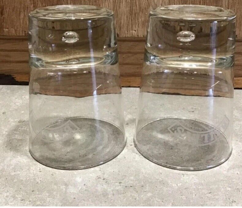 2 Glasses x Baileys Original Irish Cream Heavy Base Bubble Base Logo Barware