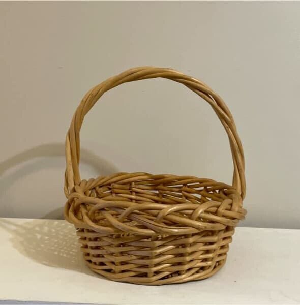 Unique Oval 42cm Carry Basket Flower Foraging Gift Hamper Market Decor AE352