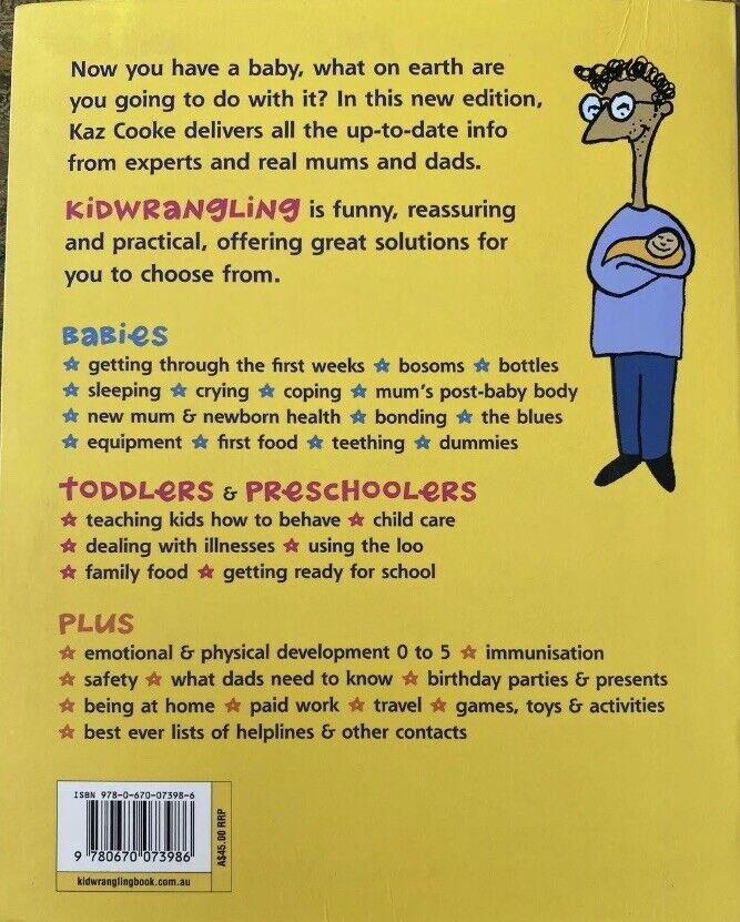 PB Book KAZ COOKE ' Kid Wrangling ' Sequel to Up the Duff Revised Edition 2010