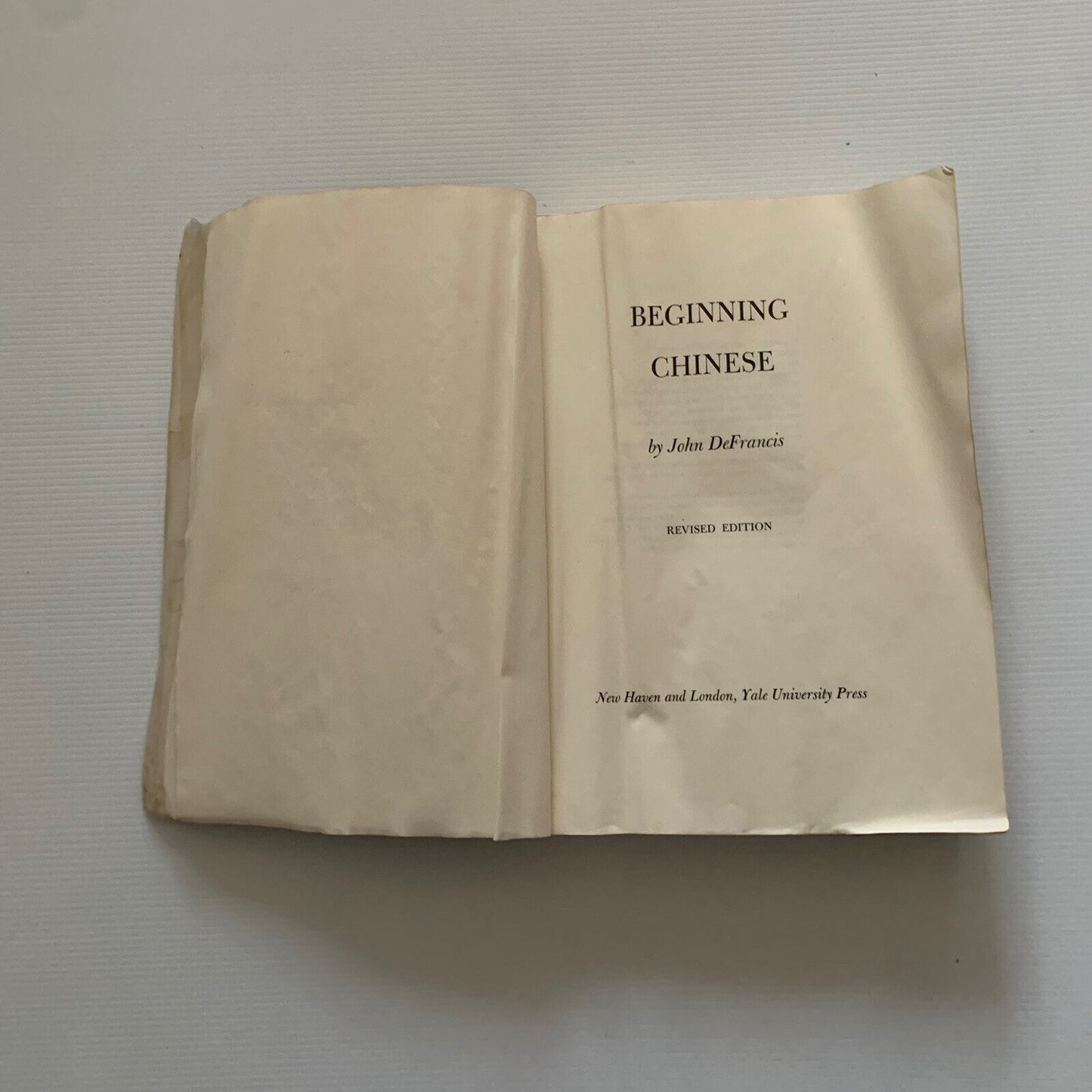 PB Book BEGINNING CHINESE Character Text John DeFrancis 9th Printing 1971 YALE