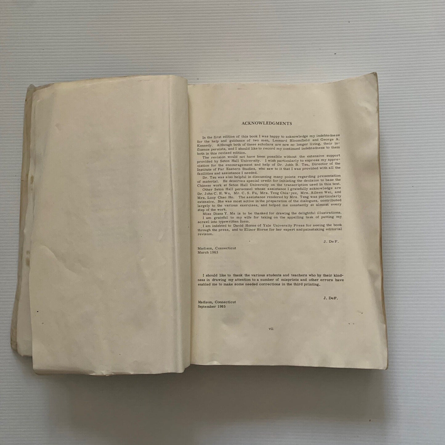 PB Book BEGINNING CHINESE Character Text John DeFrancis 9th Printing 1971 YALE