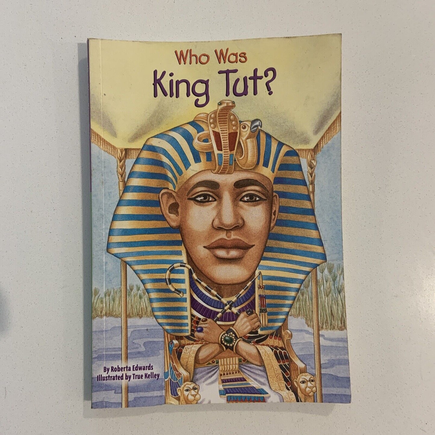 PB Book WHO WAS KING TUT? by Roberta Edwards English Egypt Mummy