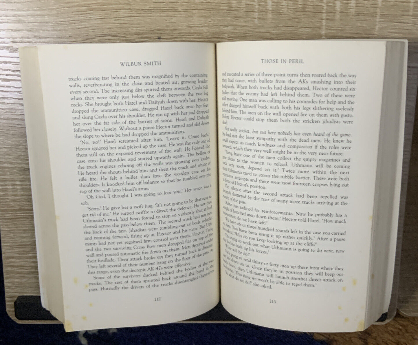 PB Book TOSE IN PERIL by Wilbur Smith Novel Large 2011 Thriller Suspense