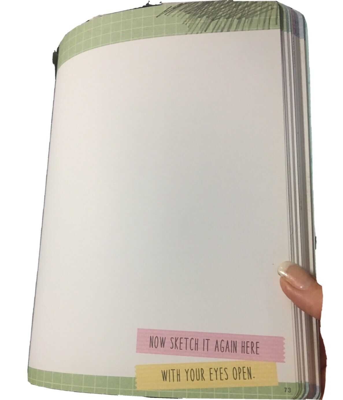 SKETCH YOUR WORLD Visual Diary w Guidelines & Hand Positions Journal PB Book NEW