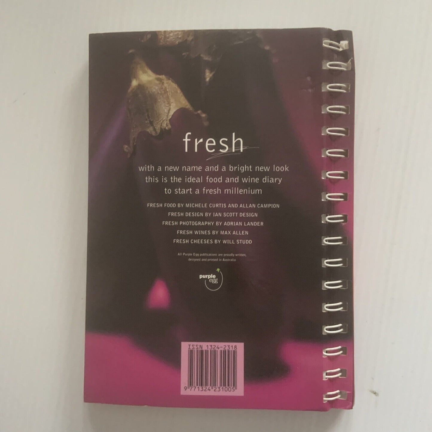 PB Book FRESH Seasonal Produce DIARY 2000 Allan Campion Michele Curtis Spiral