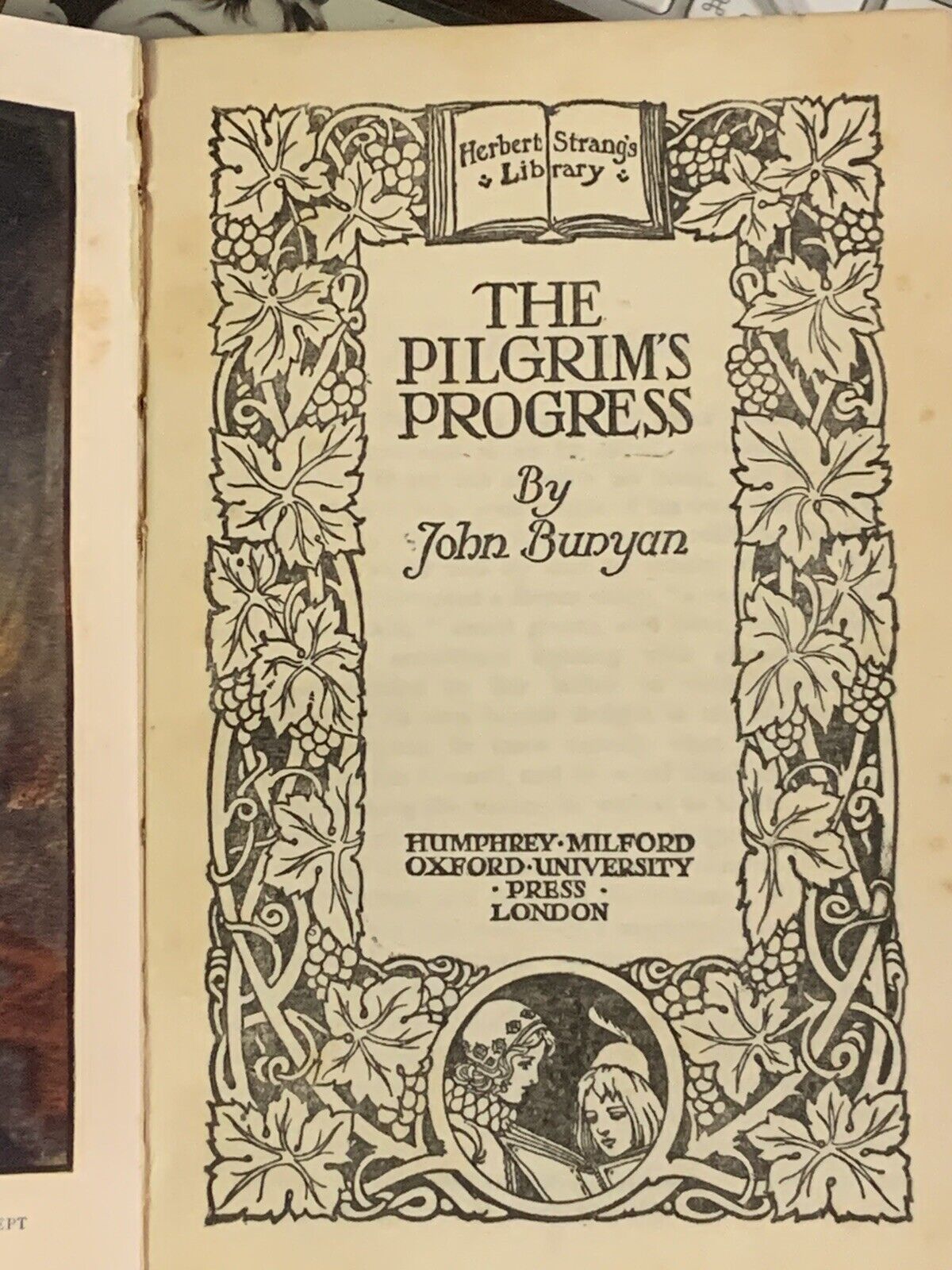 PB Book THE PILGRIMS PROGRESS Herbert Strangs Library 1942 POCKETBOOK Vintage