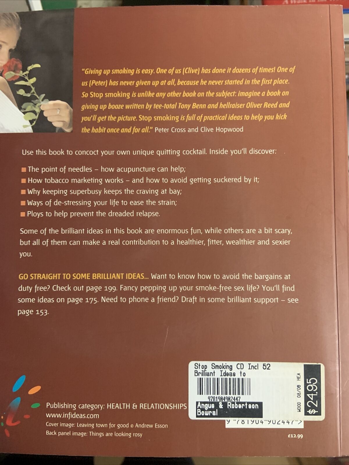 New Book CD Set STOP SMOKING 52 Ideas Kick The Habit For Good P Cross C Hopwood