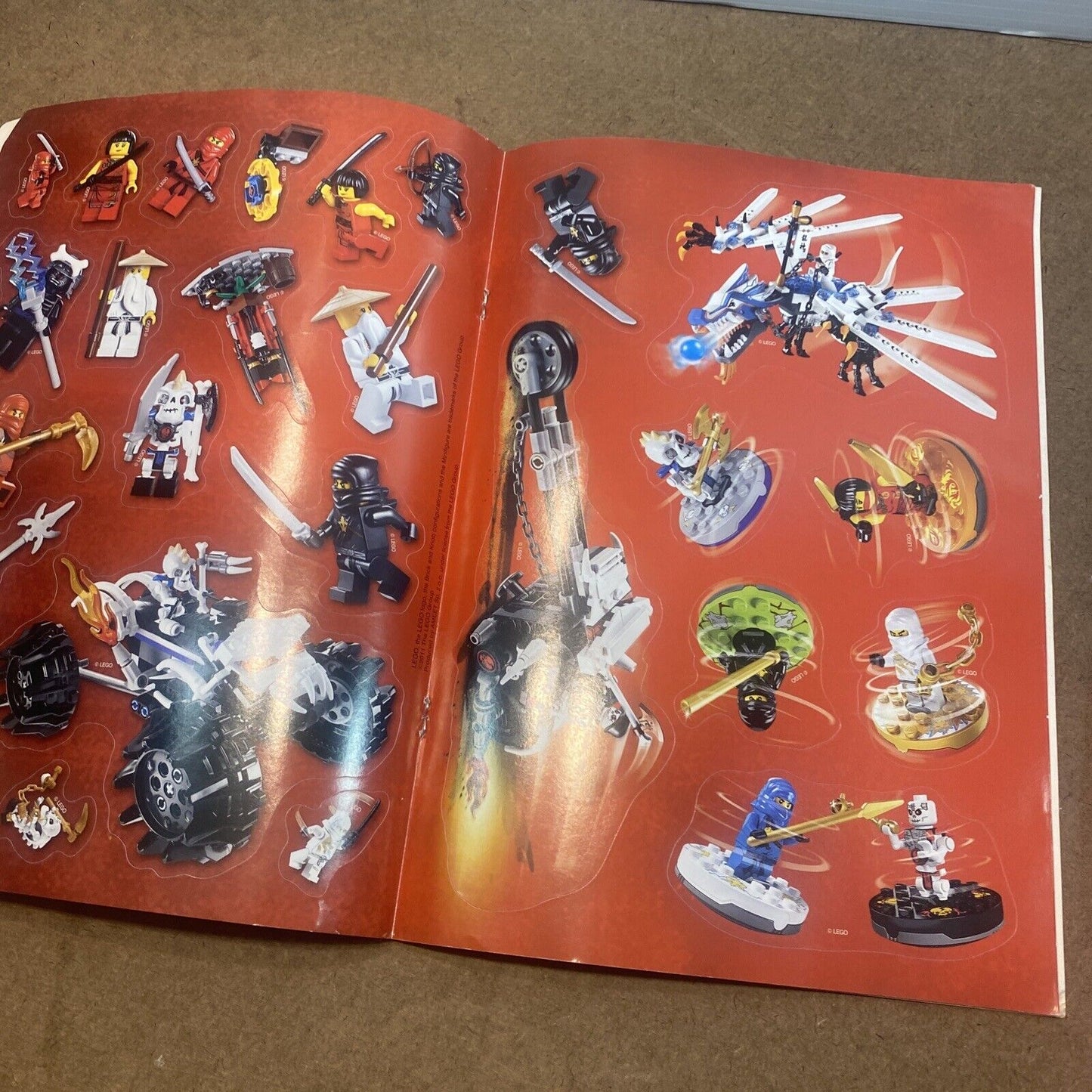 LEGO Ninjago Masters of Spinjitzu Ready Steady Stick Activity Book Less 6 Stikrs