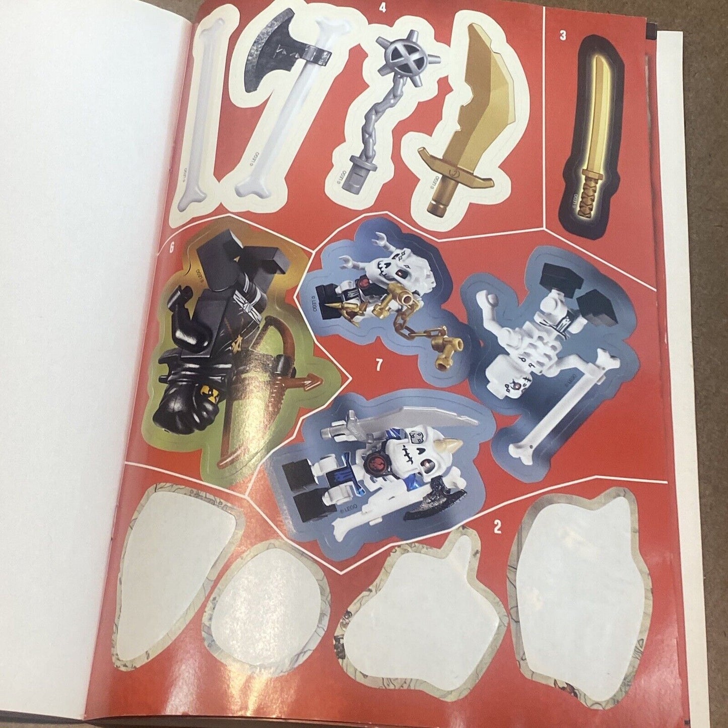 LEGO Ninjago Masters of Spinjitzu Ready Steady Stick Activity Book Less 6 Stikrs