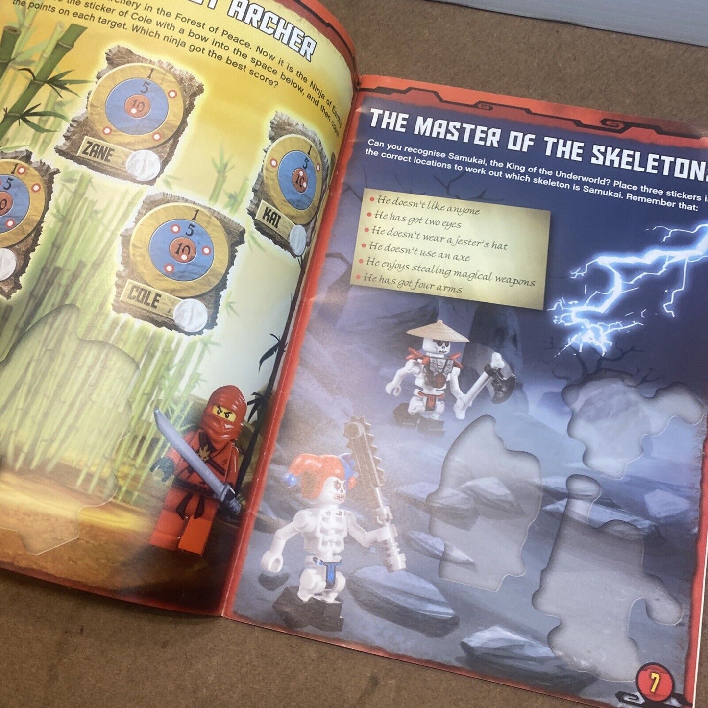 LEGO Ninjago Masters of Spinjitzu Ready Steady Stick Activity Book Less 6 Stikrs