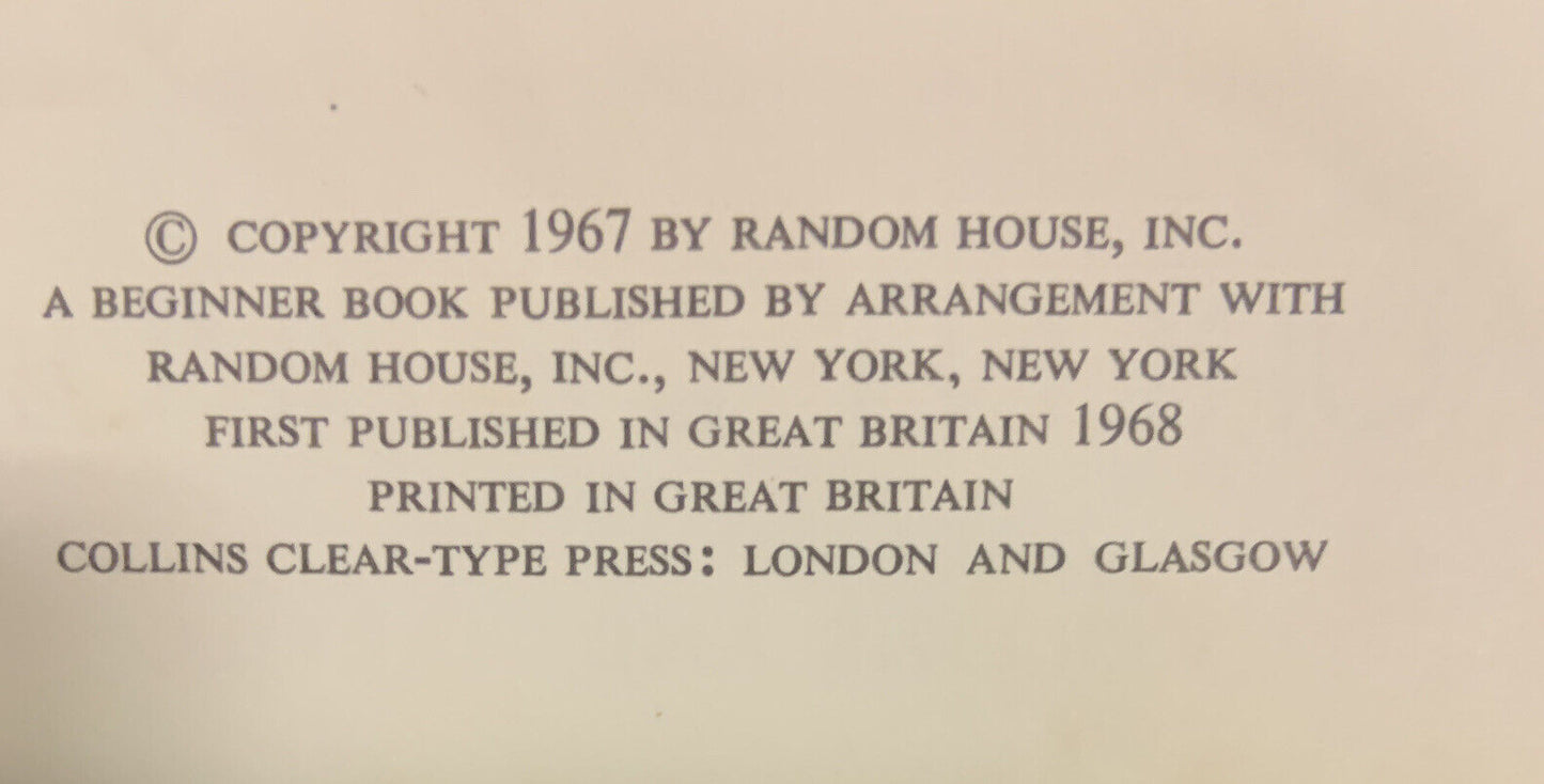 Beginner Books ‘Babar Loses His Crown’ Laurent De Brunhoff 1967 1st Ed Dr SEUSS