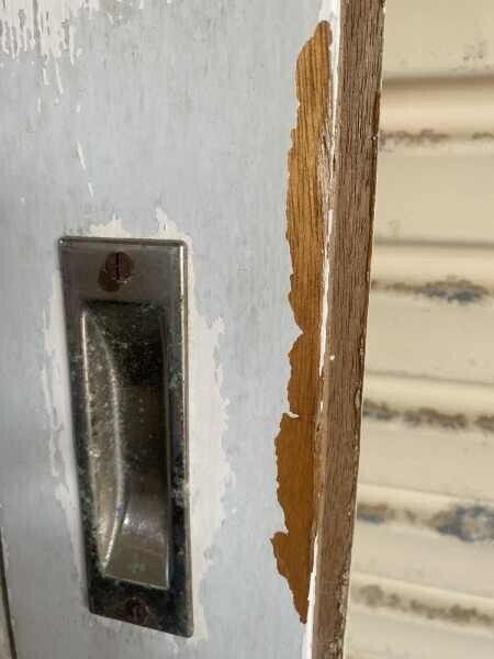 Pair 1960’s timber sliding doors frames only Read description Renovate Repurpose