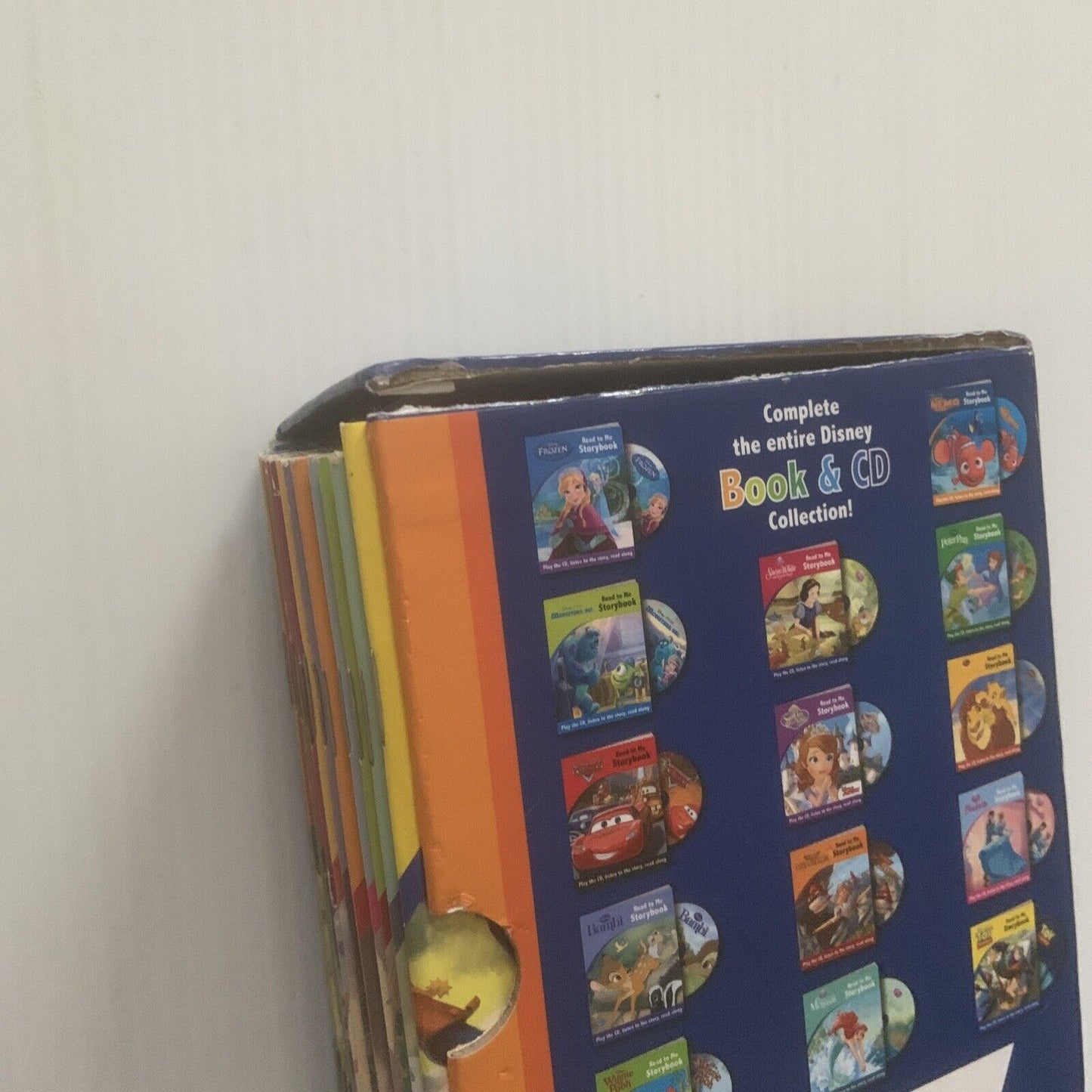 Disney Little Library Book & CD 14 Titles Animated Box Set Slip Cover Complete