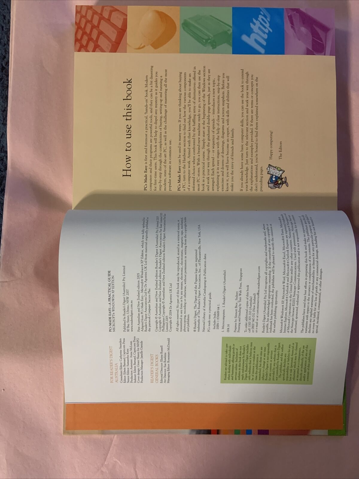 PCs MADE EASY XP EDITION READERS DIGEST 2007 LARGE HC Computer Instruction Book