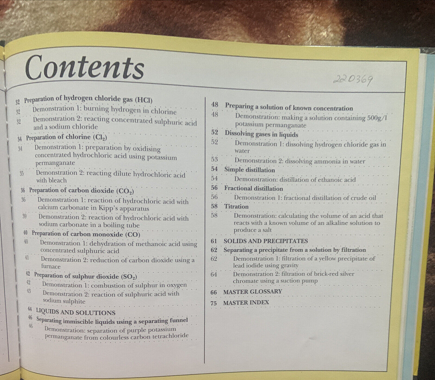 Preparations ChemLab Volum 11 Brian Knapp 1998 Chemistry Book HC Book Ex Library