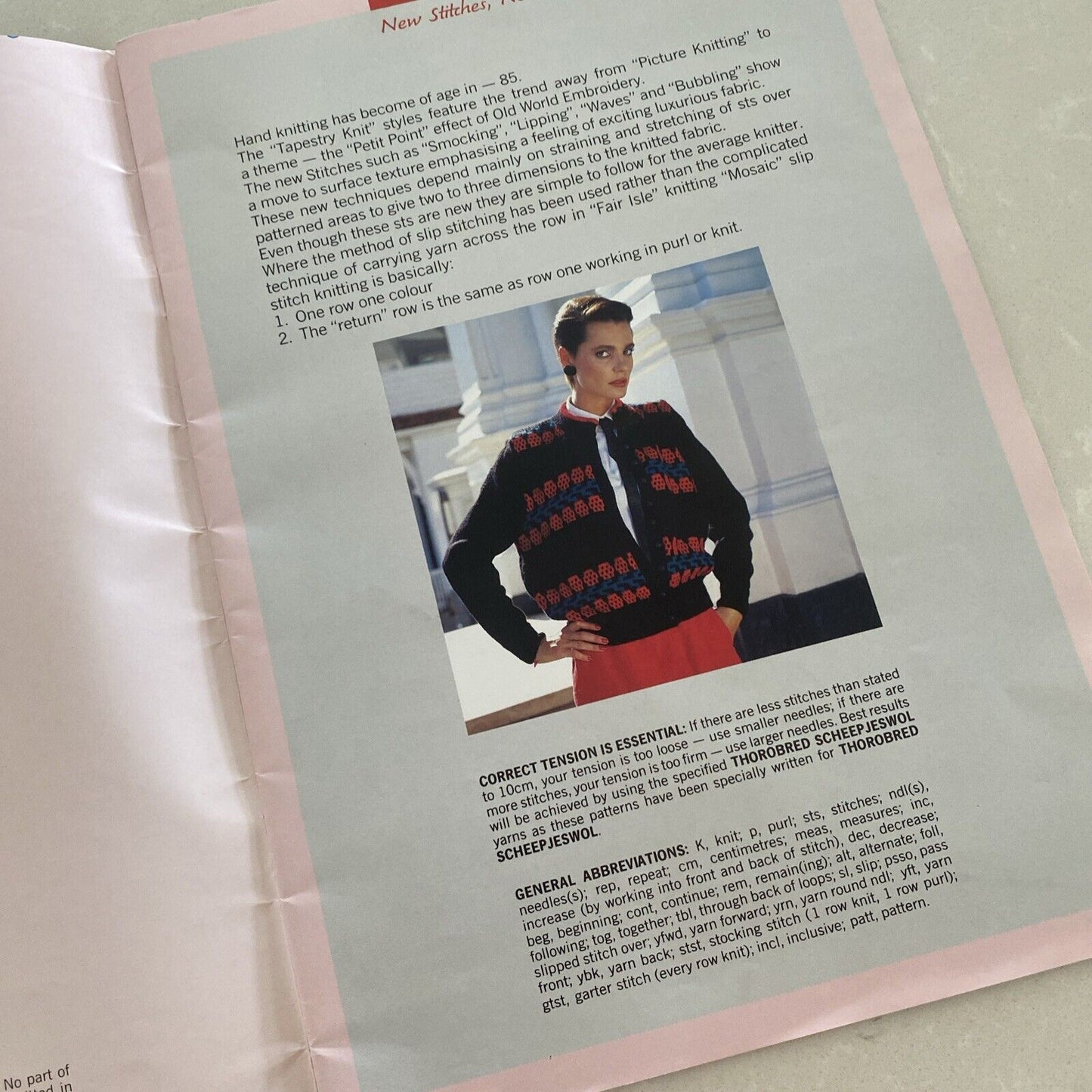 Knitting Pattern Book THOROBRED Scheepjeswol Yvonne Newell Womens Mens Jumper NZ