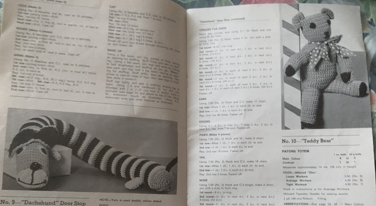 Vintage Patons Book C 27 Bazaar Time Gifts To Knit and Crochet Vintage Patterns